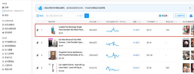 喜运达资讯：小小茶包在TikTok疯狂吸金月销超1(图1)